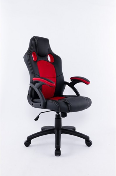 ADJ. OFFICE CHAIR W. GAS LIFT RED